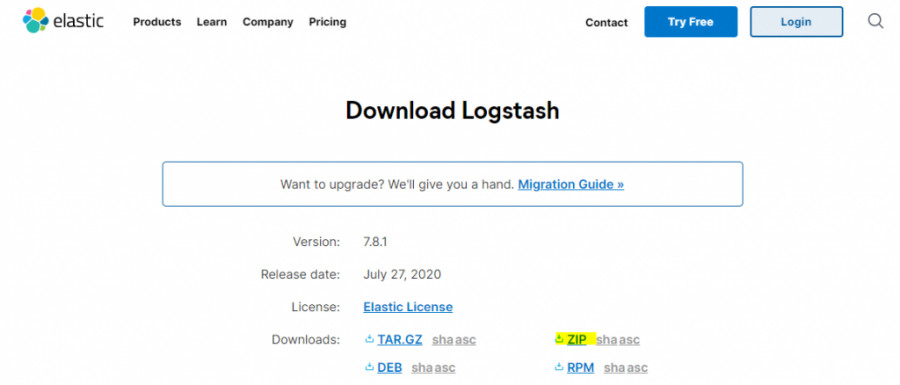 Logstash pour windows